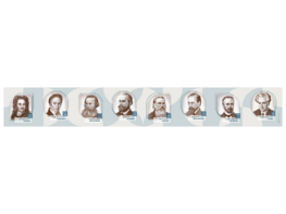 Стенд-лента "Выдающиеся ученые-историки" - fgospostavki.ru - Смоленск