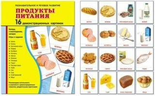 Демонстрационные карточки "Продукты питания" - fgospostavki.ru - Смоленск