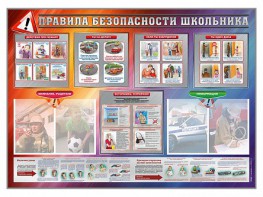 Стенд-уголок "Правила безопасности школьника" - fgospostavki.ru - Смоленск