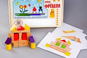 Игровой набор Фребеля "Конструктор деревянный без соединений-4" (Серия "Эксперимент") - fgospostavki.ru - Смоленск