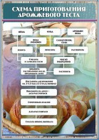 Стенд "Схема приготовления дрожжевого теста" - fgospostavki.ru - Смоленск