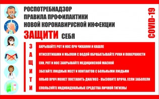 Плакат "Правила профилактики коронавируса" - fgospostavki.ru - Смоленск