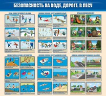 Стенд "Безопасность на воде, дороге, в лесу" - fgospostavki.ru - Смоленск