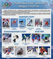Стенд "Олимпийские зимние виды спорта" - fgospostavki.ru - Смоленск