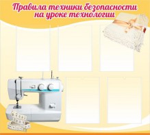 Стенд "Правила техники безопасности на уроке технологии" - fgospostavki.ru - Смоленск
