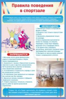 Стенд "Правила поведения в спортзале №1" - fgospostavki.ru - Смоленск