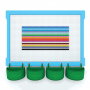  Элемент конструктора одиночный одноцветный Color Blocks 100 штук - fgospostavki.ru - Смоленск